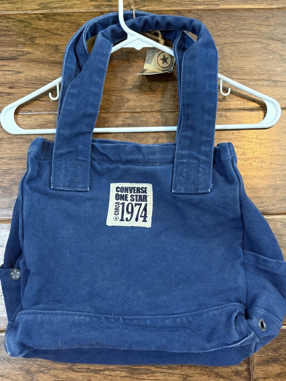 Converse Blue Canvas Hobo Tote